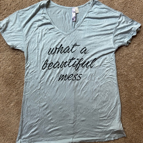 Light Blue Graphic Tee - Picture 1 of 3